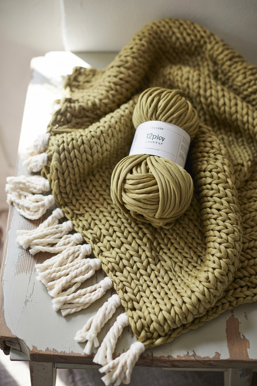 Free Chunky Yarn Crochet Blanket Pattern for Cozy Bedroom Decor