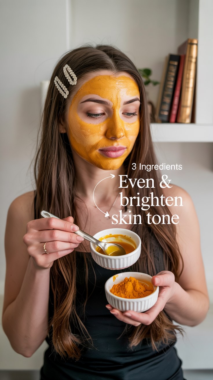 DIY Turmeric Face Mask: 3 Ingredient Recipe for Glowing Skin