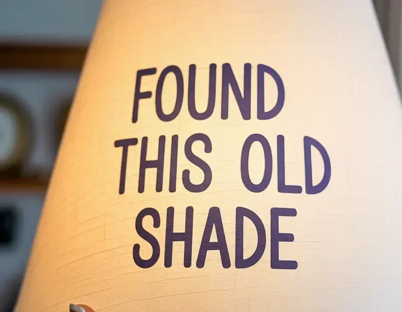 Budget home decor idea: thrifted lampshade makeover with a simple update 💡