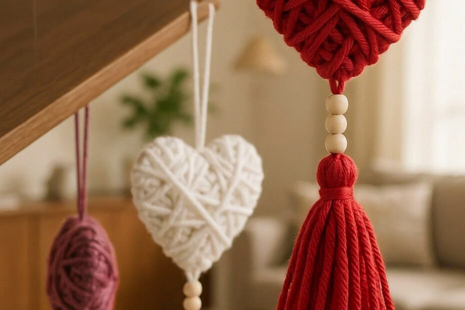 Dollar Store Yarn Heart Decor | Easy DIY Tutorial | Budget Home Craft