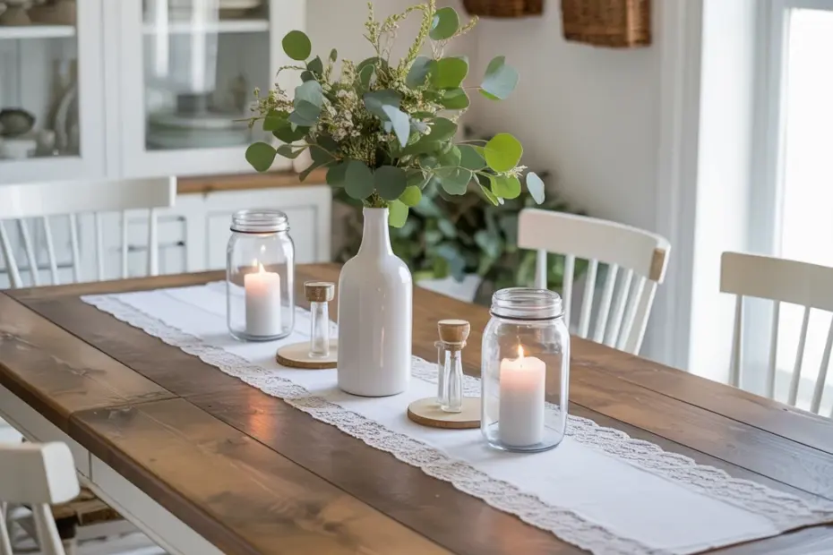 Large Wood Wall Pocket 15 Inch | Budget Home Decor with Faux Greenery | Jacobean Stain