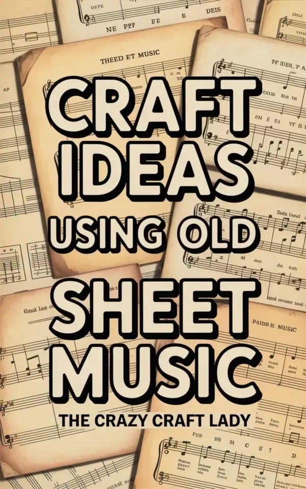 Craft Ideas Using Old Sheet Music - Vintage DIY with Music Paper