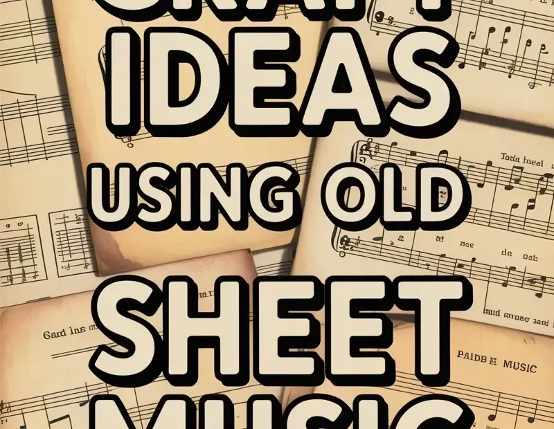 Craft Ideas Using Old Sheet Music - Vintage DIY with Music Paper