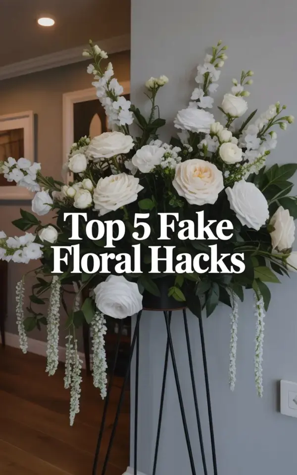Fake Floral Hacks Before & After | Realistic Faux Flower Arrangement