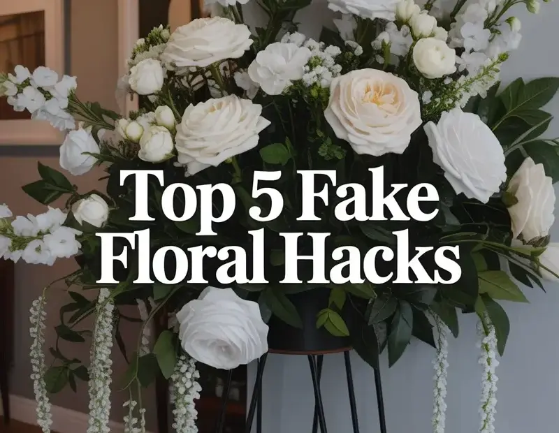 Fake Floral Hacks Before & After | Realistic Faux Flower Arrangement